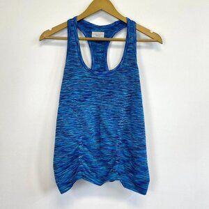Athleta Blue Scrunch Exercise Tank Top
